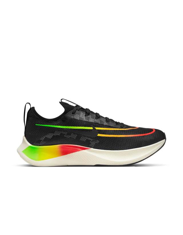 Nike Running Zoom Fly 4 GPSRN sneakers in black/multi