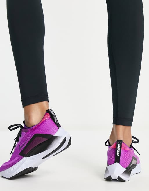 Nike Running Zoom Fly 4 trainers in purple ASOS