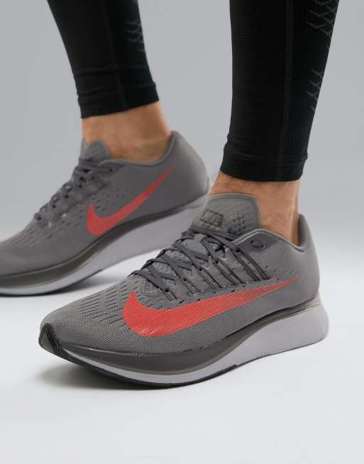 grey track trainers