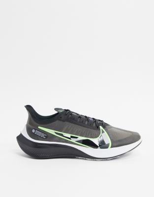 nike zoom black and green