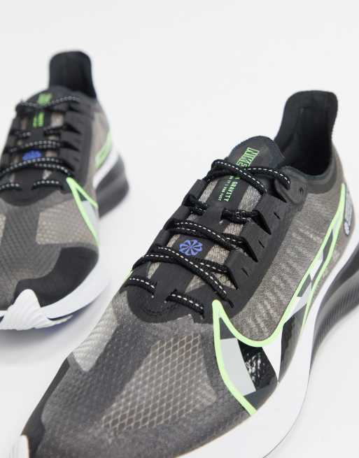 Nike Running Zoom Gravity trainers in black and green