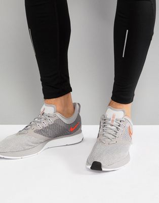 nike zoom strike grey running shoes