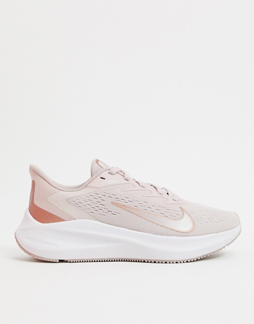 Nike Running Zoom Winflo trainers in pink