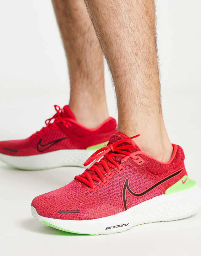 Nike Running ZoomX Invincible Run Flyknit 2 sneakers in siren red - RED