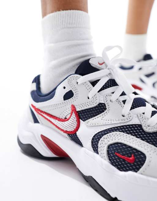 Nike – Runninspo – Svartvita träningsskor med röda detaljer, 3 av 5