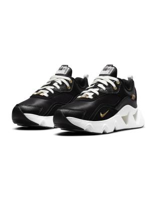 NIKE RYZ 365 II SDC SNEAKERS IN BLACK/METALLIC GOLD,DJ1518-001