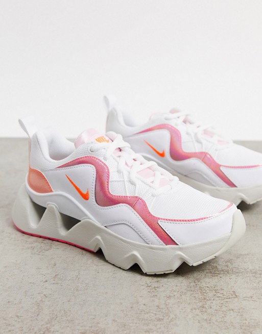 Nike - Ryz 365 - Sneakers bianco sporco e rosa iridescente, 1 di 4
