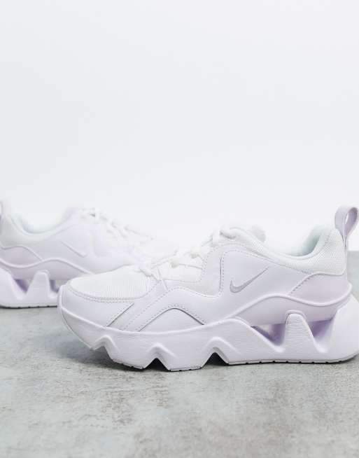 Nike Ryz 365 trainers in white and lilac