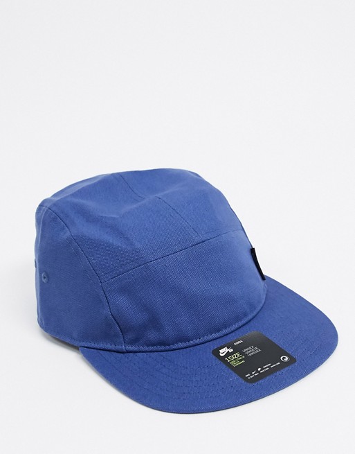 Nike SB 5 panel cap in steel blue