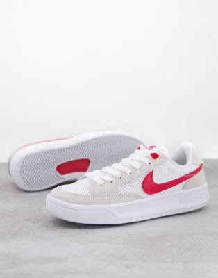 nike sb adversary white red