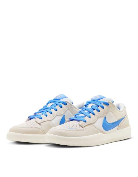 Nike SB – Air Force 58 – Sneaker in Weiß und Blau - view 1
