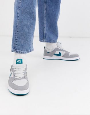 Nike SB - Alleyoop - Sneakers in wit en grijs-Zwart