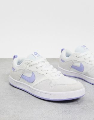 Nike SB Alleyoop trainers in white and 