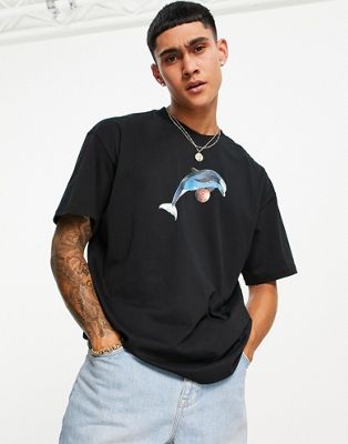 T-shirts et débardeurs Nike SB - Bernard Dolphin - T-shirt à imprimé sur la poitrine - Noir