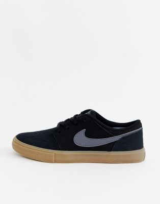 Nike Sb Black Portmore Ii Trainers With 