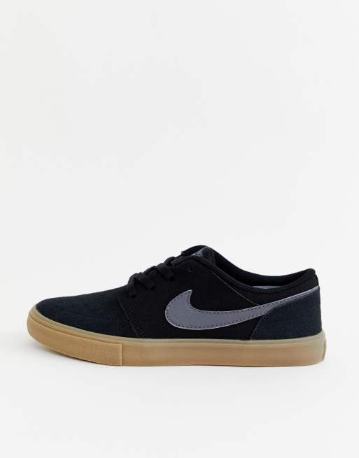 Sb black portmore ii 2025 trainers with gum sole