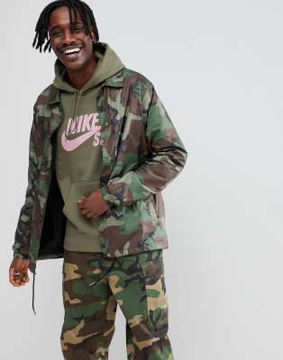 nike sb camo coach jacket