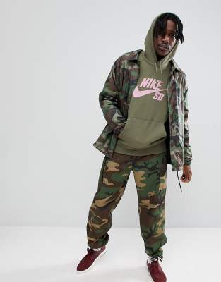 nike sb camo coach jacket