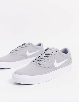 Nike SB Charge canvas sneakers in grey 