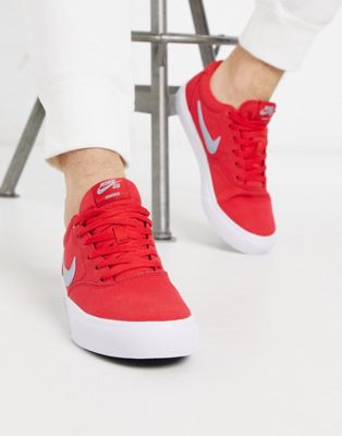 nike sb charge canvas red