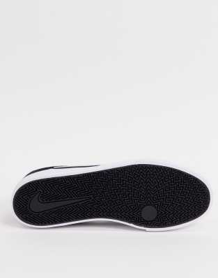 black nike canvas trainers