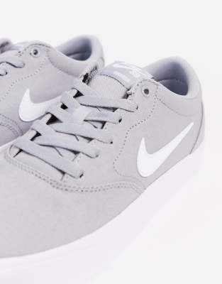 nike grey fabric trainers