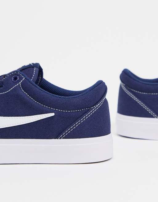 Nike SB Charge canvas trainers in midnight navy