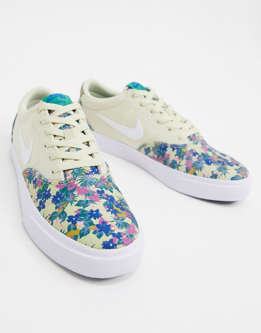Nike SB Charge Premium trainers in floral print-Multi