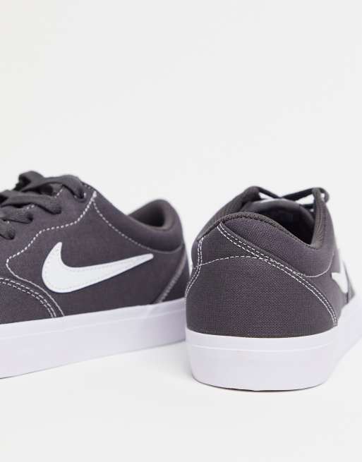 Overname Van toepassing zijn gebouw Nike SB Charge SLR Canvas sneakers in thunder gray | ASOS