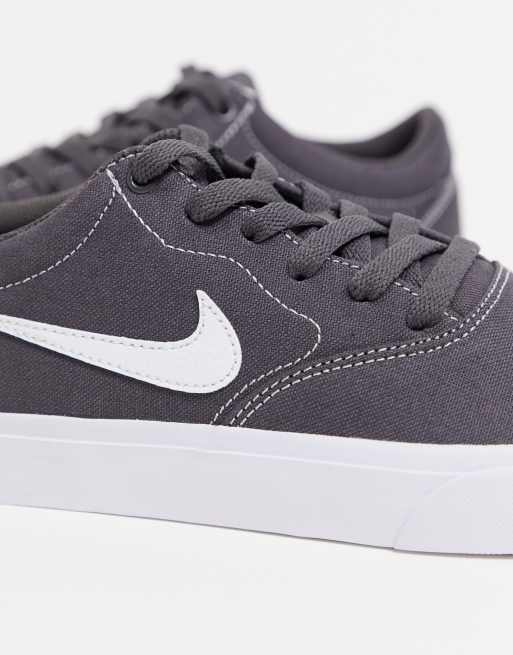 Overname Van toepassing zijn gebouw Nike SB Charge SLR Canvas sneakers in thunder gray | ASOS