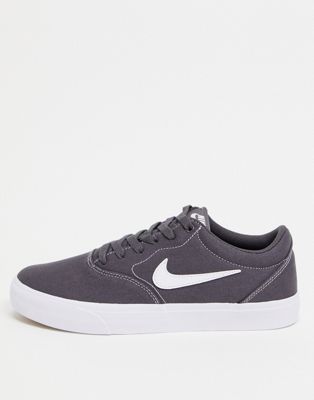Nike SB Charge SLR Canvas sneakers in thunder grey