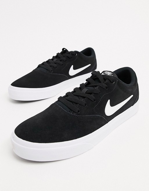 Nike SB Charge Suede trainers in black/white | ASOS