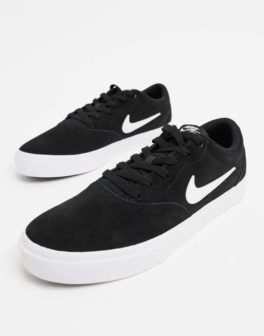 Nike SB Charge Suede trainers in black white