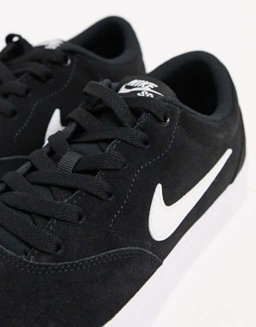 Nike black 2025 suede trainers womens