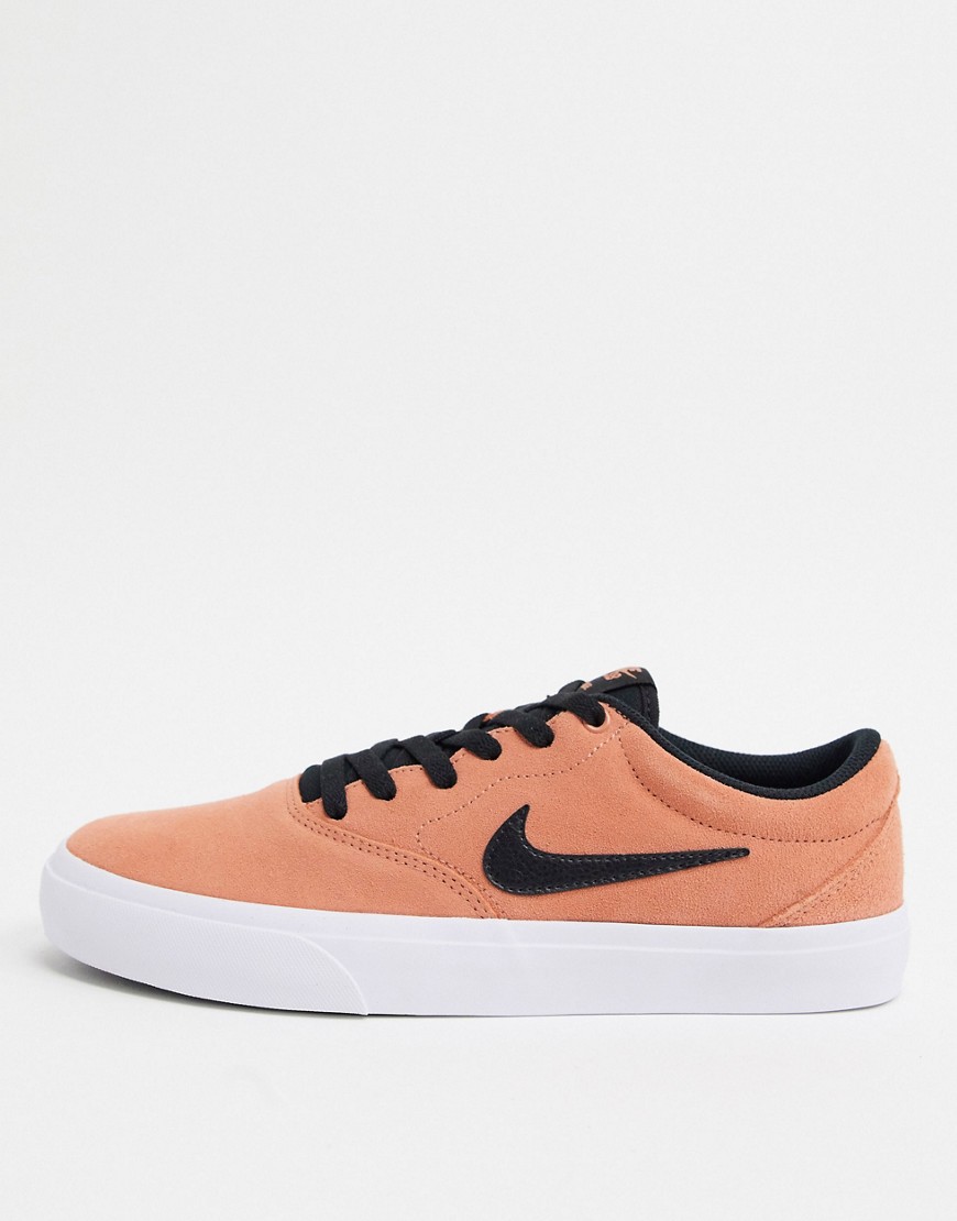 Nike SB Charge Suede trainers in dusty orange