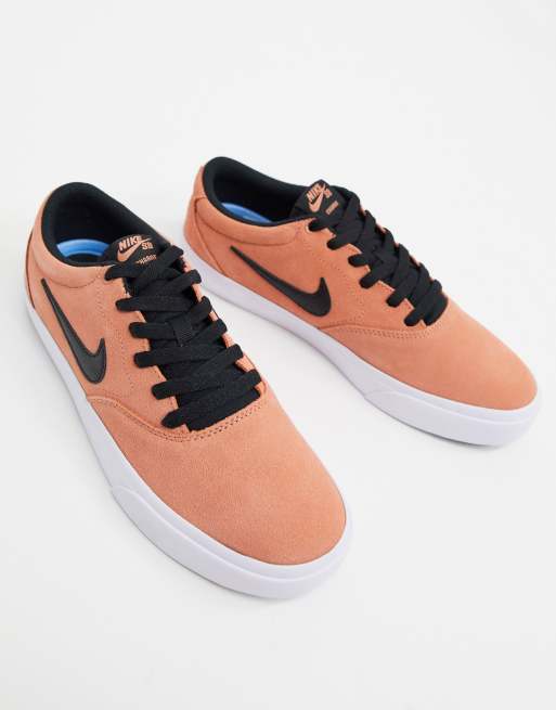 Nike SB Charge Suede trainers in dusty orange