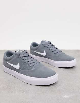 grey suede nike trainers