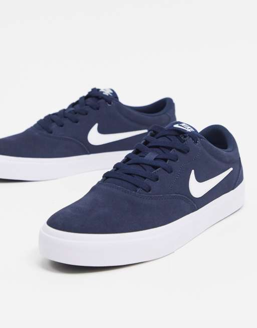 Nike SB Charge Suede trainers in navy white