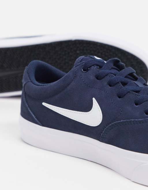 Nike SB Charge Suede trainers in navy white