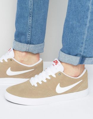 Nike SB Check Solar Trainers In Beige 843895-211 | ASOS