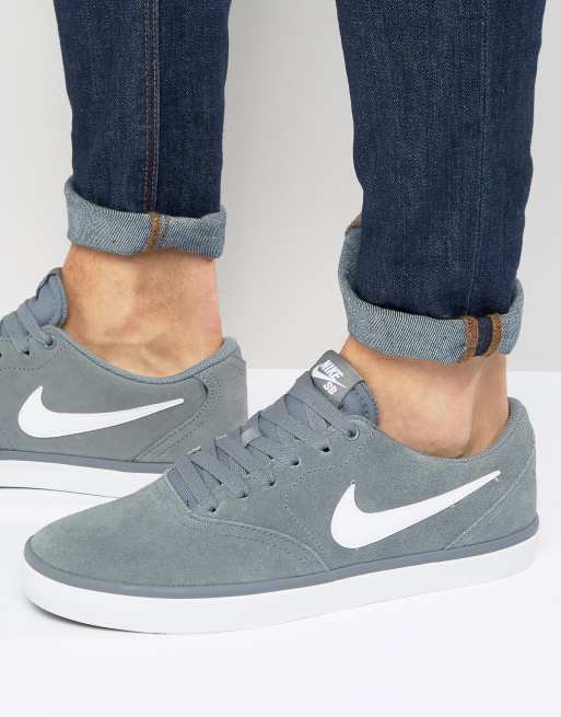 Nike SB Check Solar Trainers In Grey 843895 005 ASOS