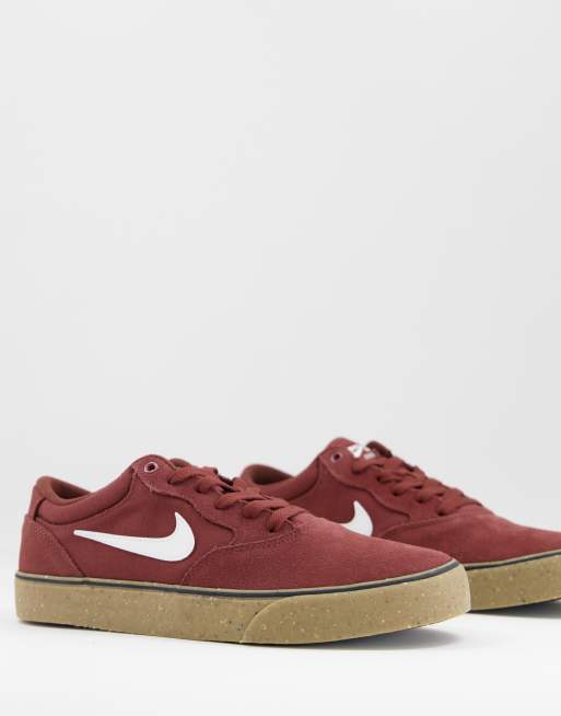 Nike SB Chron 2 Baskets semelle caoutchout e Marron ASOS