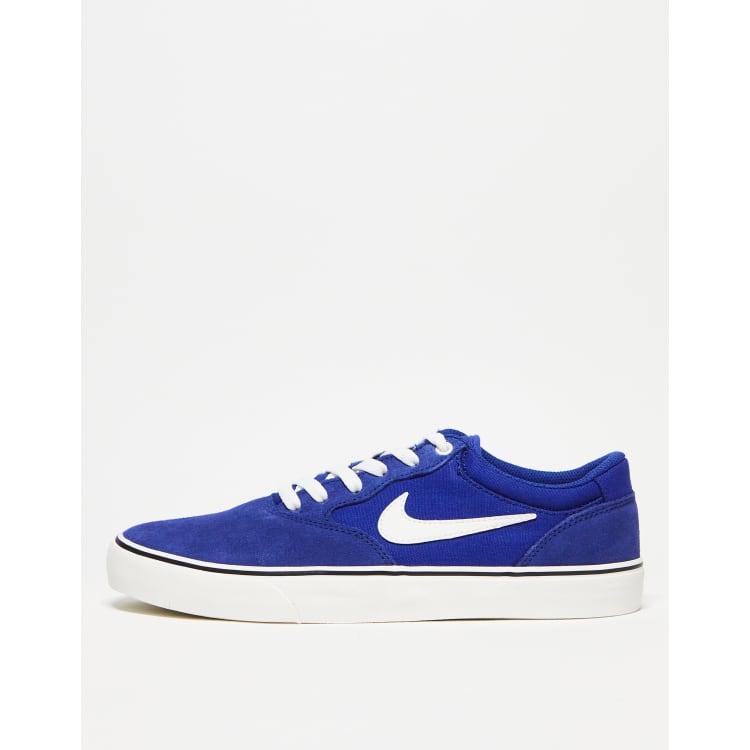 Nike SB Chron 2 canvas trainers in blue and white ASOS