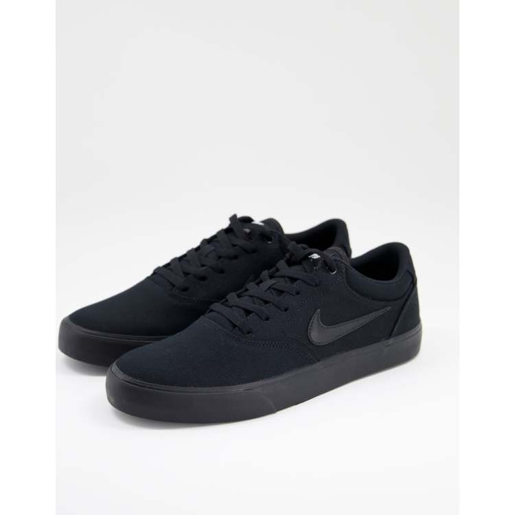 Black canvas outlet nike