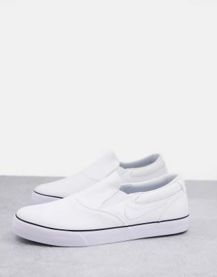 White nike sb slip ons sale