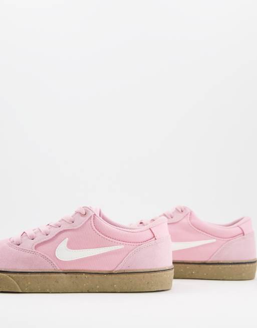 Nike SB - Chron 2 - Sneakers rosa con suola in gomma, 4 di 4