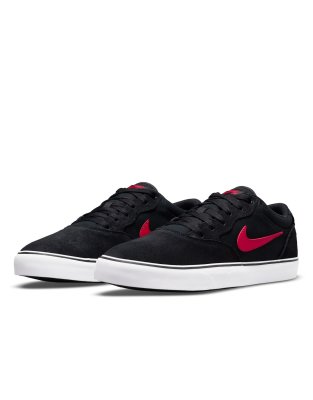 Nike – SB Chron 2 – Svarta och röda sneakers - view 1