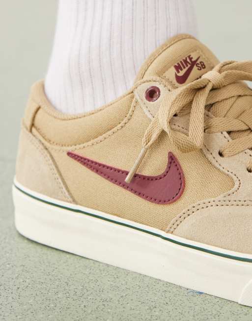 Nike SB Chron 2 trainers in light brown | ASOS