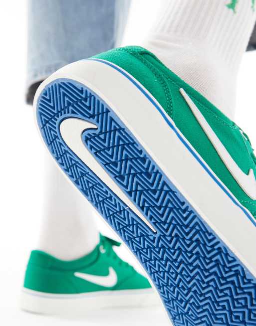 Nike SB – Chron 2 – Zielono-białe płócienne buty sportowe, 4 z 5
