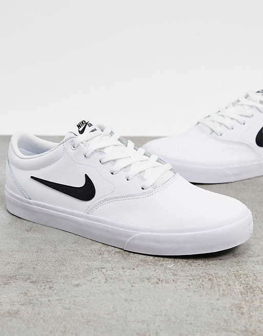 Nike SB Chron SLR leather sneakers in white